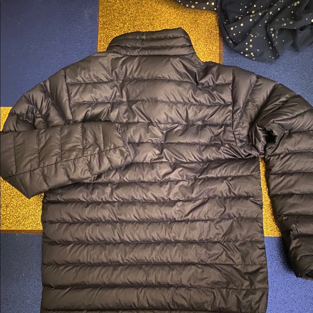 PATAGONIA FEATHER GOOSE DOWN NAVY BLUE SLIM PUFFER WOMEN KIDS (XXL) Jacket COZY - Picture 3 of 8